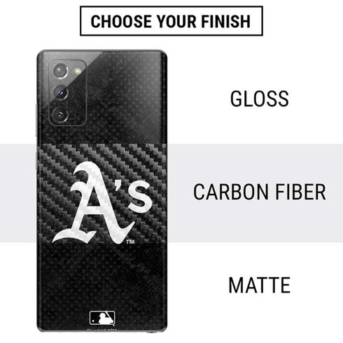 MLB Oakland Athletics Dark Wash Galaxy Note20 5G Skin